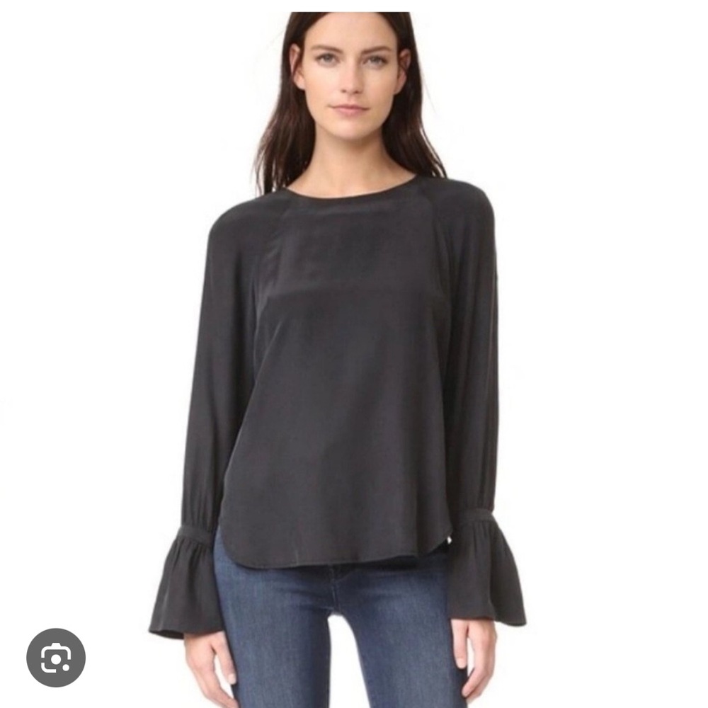 Frame silk top
